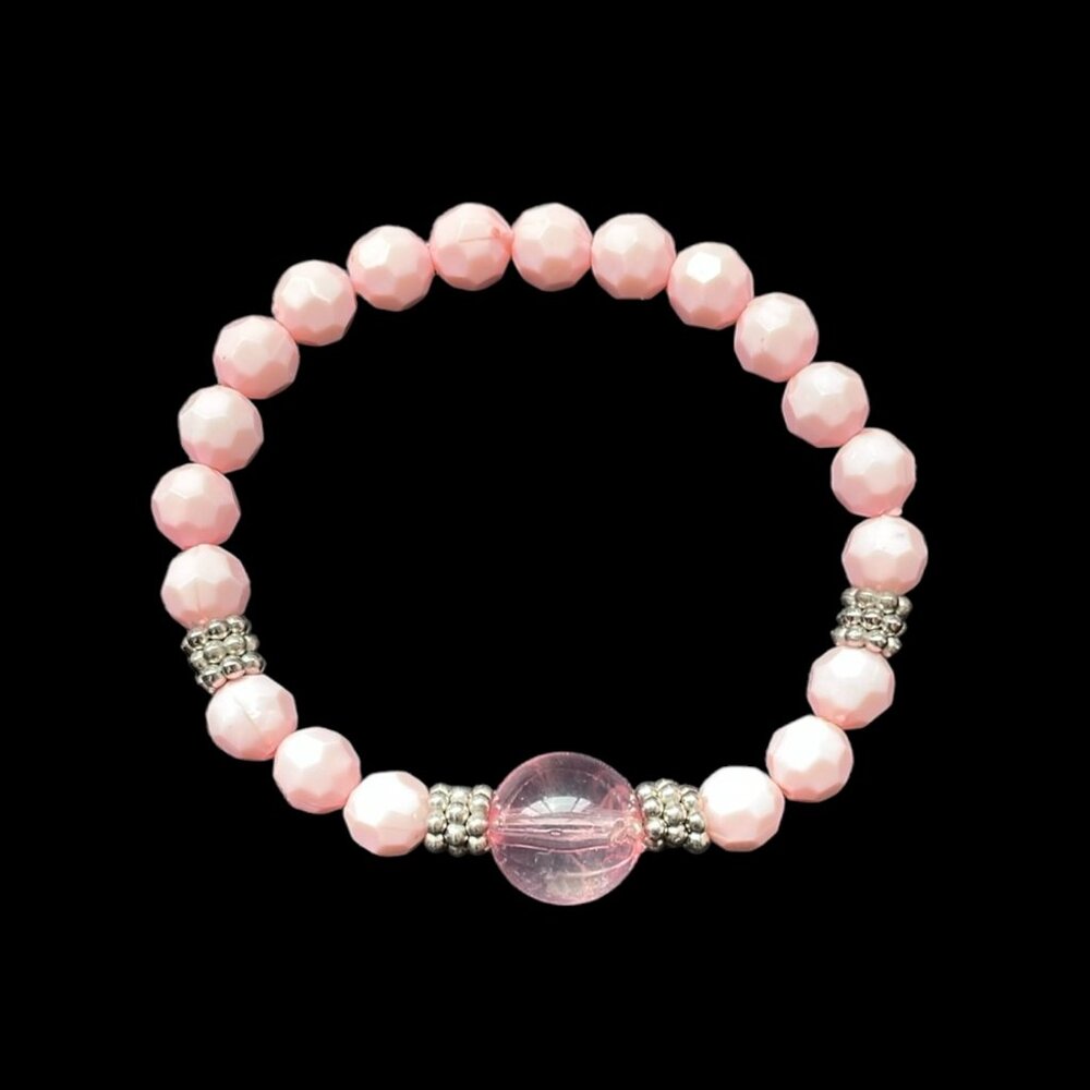 NWOT Elegant Pink Beaded Bracelet